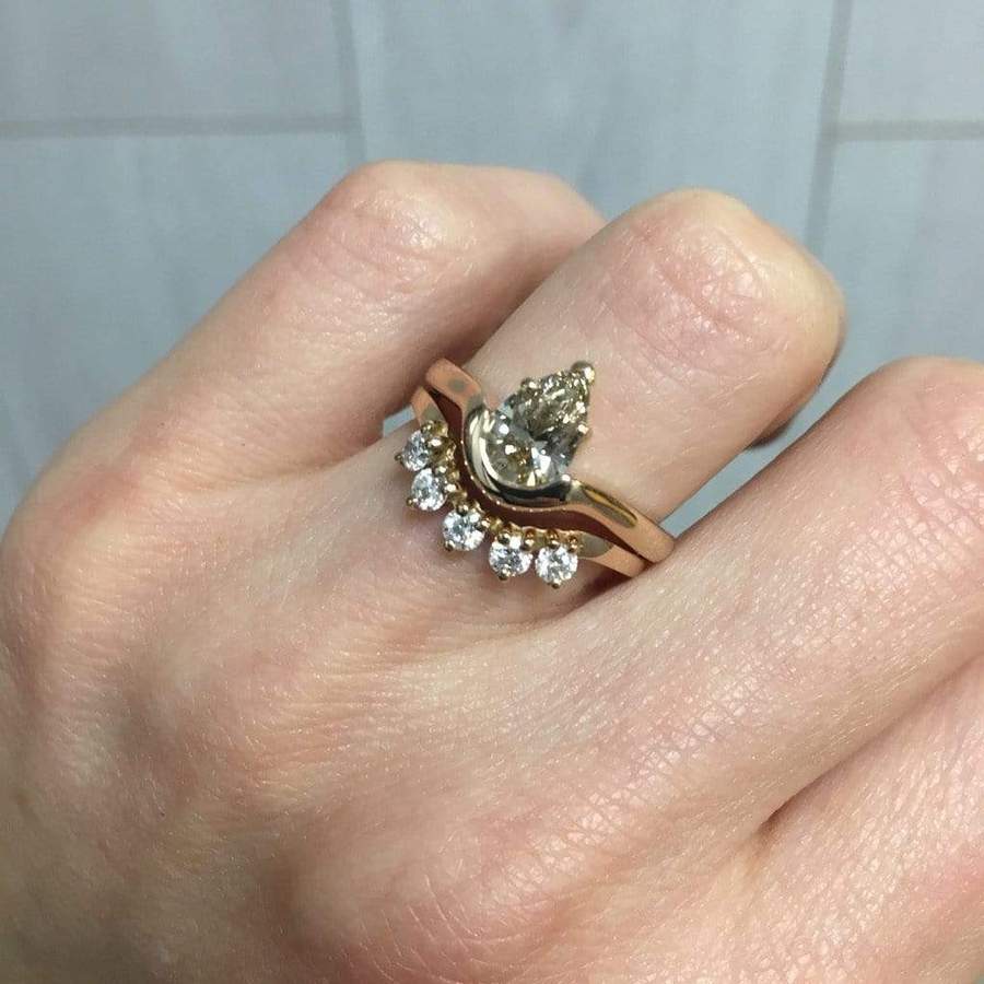 sophia perez jewellery engagement ring champagne diamond ring champagne pear diamond engagement rings london